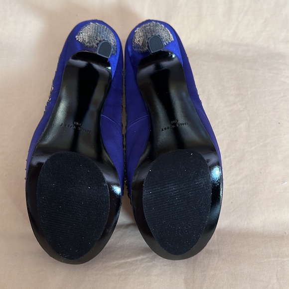 Nine West purple and silver heels - Picture 5 of 6